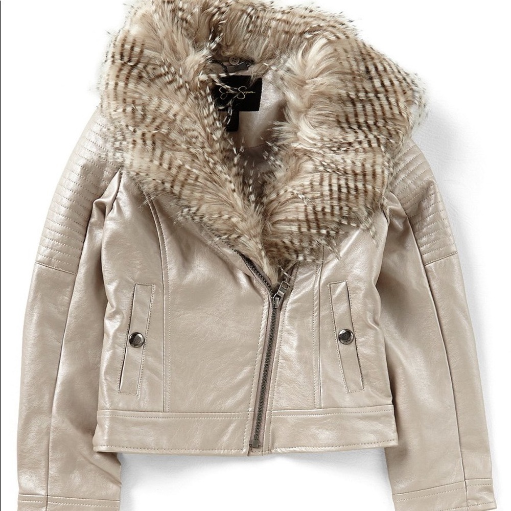 Jessica Simpson faux leather jacket